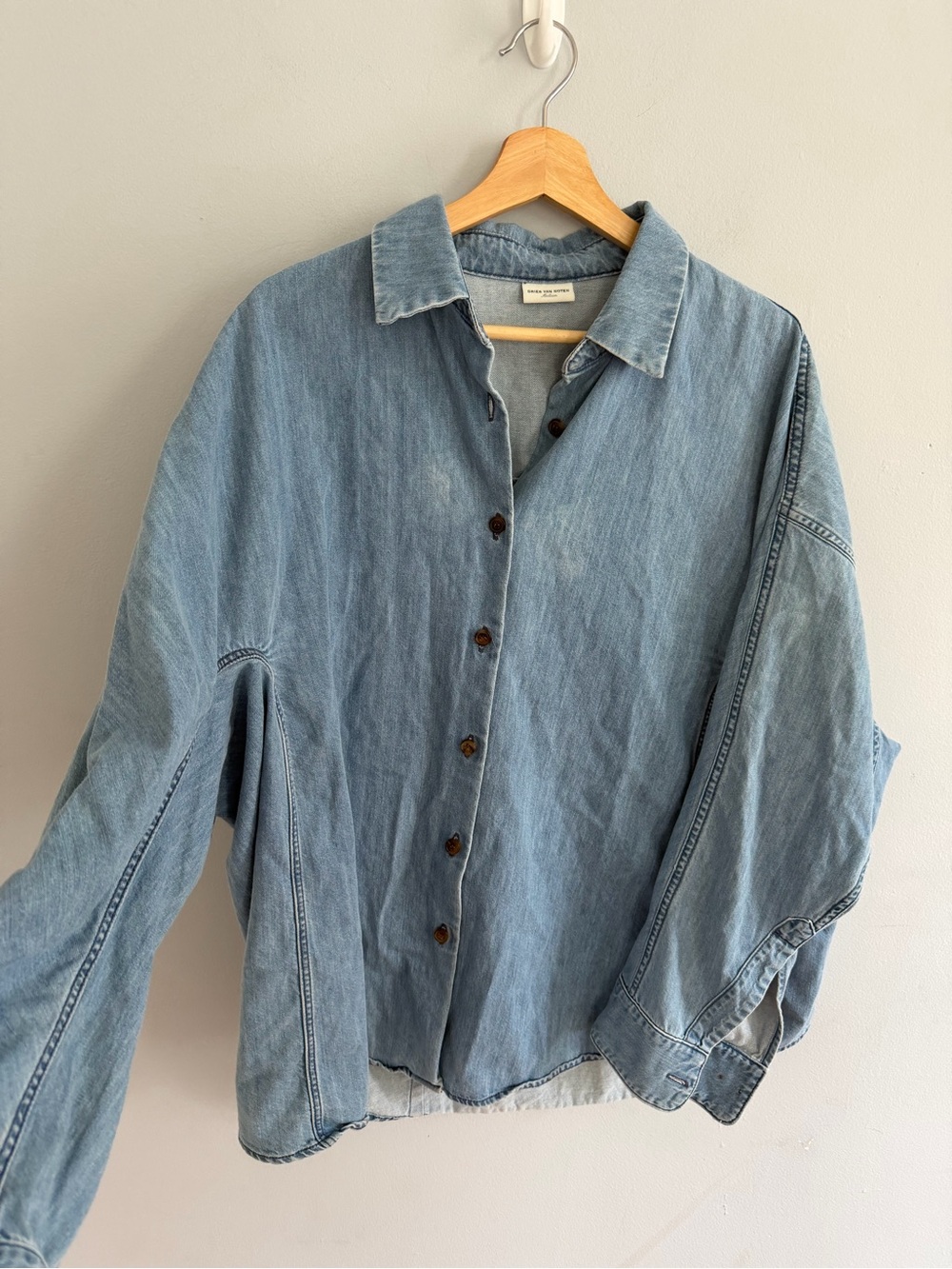 Dries Van Noten ‘Casio’ Denim Button-Front Shirt Size M
